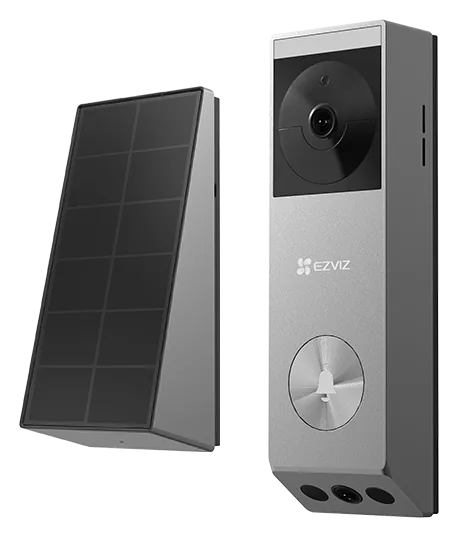 EP3x Pro 2K Dual-Lens Battery Video Doorbell with Solar Panel (2K + 1080p (dual lens))