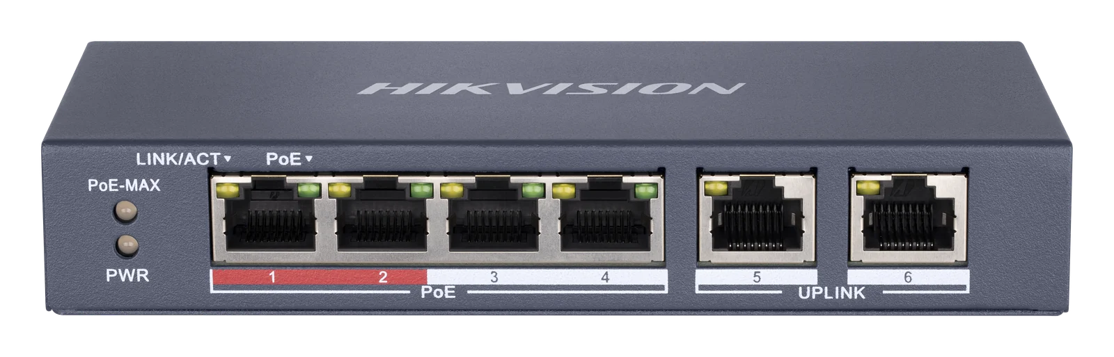DS-3E0106P-E/M 4-Port PoE Switch (2 Uplinks)
