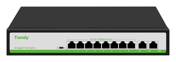 TC-P3S010 8-Port Gigabit PoE Switch (+2 Uplink)