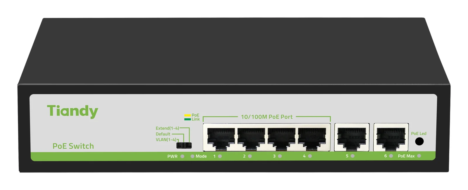 TC-P3S06 4-Port PoE Switch (+2 Uplink)