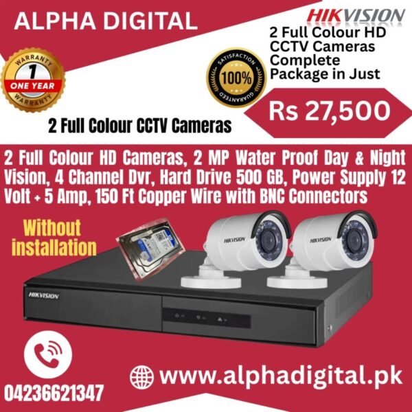 Enhance Security with Hikvision 4 Channel Dvr Colour Cameras